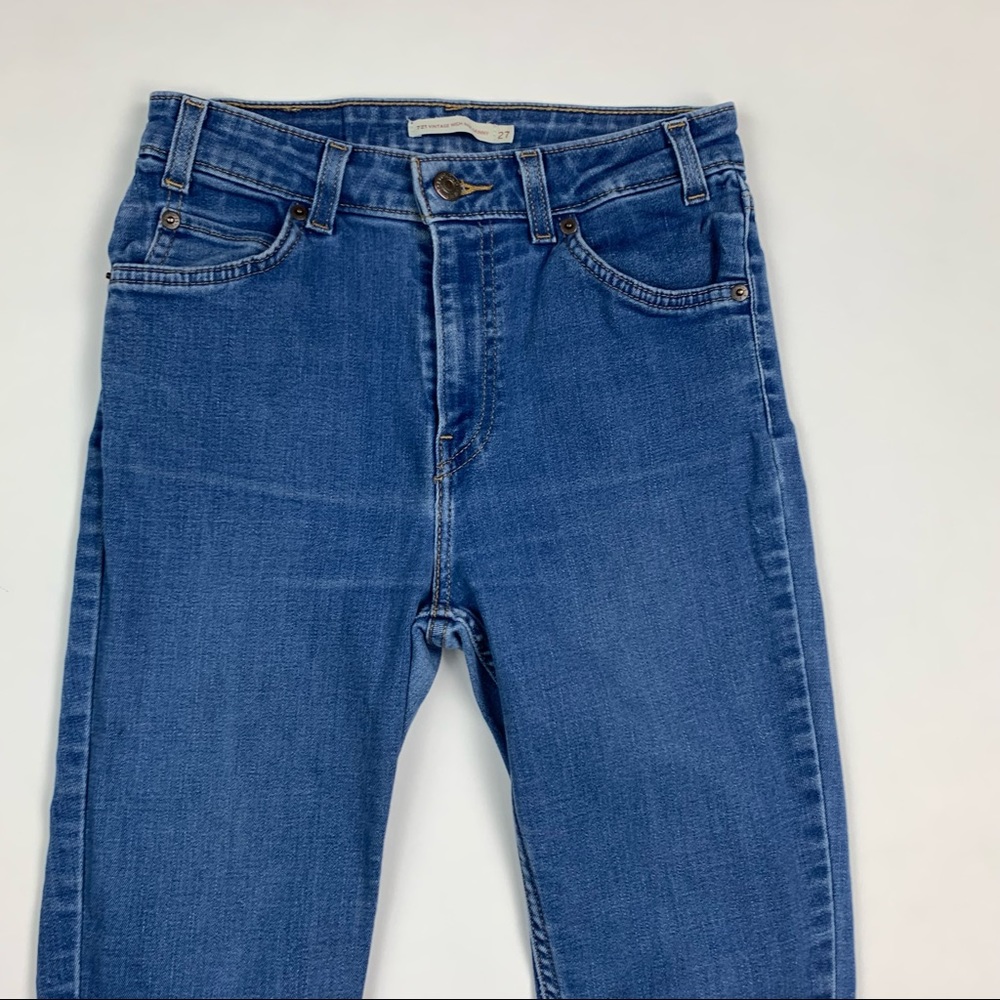 Levi’s 721 Vintage High Rise Skinny Jeans Sz 27 - Picture 2 of 11